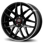 Momo Competizione Glossy Black Polished Lip 7,5x17 5x112 ET35 CB79,5 60° 700 kg WCOW7573512SE