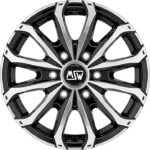 MSW 48 Van 6 Holes Gloss Black Full Polished 6,5x16 6x125 ET68 CB74,1 60° 1350 kg W19341002T56